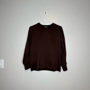 Classic Brown Crew Neck Sweater